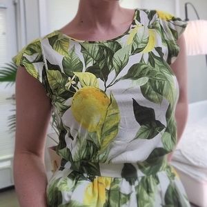 Lemon Print Tank Top H&M Size S